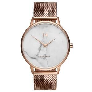 MVMT Boulevard Marble Malibu Rose Women's Watch Minimalist Classic 38mm